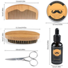 ChangM Beard Kit for Men Grooming, 100% Pure & Organic Beard Growth Kit Fashion Black  Fashion Gift Box