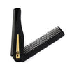 1PCS Black Hot Sale Stainless Steel Folding Comb For Men Anti Static Mustache Comb Wholesale Hairdressing Styling  Beard Comb