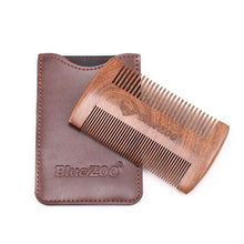 Blue ZOO Double Side Sandalwood Beard Comb