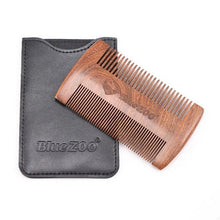 Blue ZOO Double Side Sandalwood Beard Comb