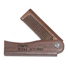 Natural Red Sandal wood Fold Comb Hair Comb For Men Beard Care  Anti-static Wooden Comb Hair Care Tools Hair Brush 1pc