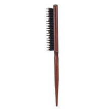 Men Boar Bristle Hair Brush - Natural Wooden Wave Brush for Male, Styling Beard Hairbrush for Short,Long,Thick,Curly,Wavy Hair