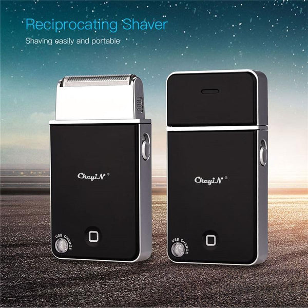 Mini Slim Electric Shaver Razor Portable Men Travel USB Rechargeable Reciprocating Hair Removal Beard Trimmer Face Care Tool