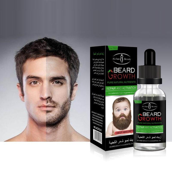 Professional Men Beard Growth Enhancer Gentle Maintenance Hair Growth Beard Essential Oil Avoid Beard Hair Loss Products TSLM2