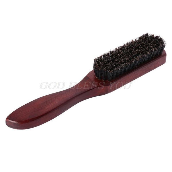 Hair Brush Wood Handle Boar Bristle Beard Comb Styling Detangling Straightening Drop Shipping