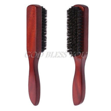 Hair Brush Wood Handle Boar Bristle Beard Comb Styling Detangling Straightening Drop Shipping