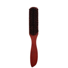 Wood Handle Hair Brush Set Hard Boar Bristle Combs Styling For Men Women Hairdressing Hair Styling Beard Comb Brush Straight