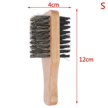 Men Boar Bristle Hair Brush - Natural Wooden Wave Brush for Male, Styling Beard Hairbrush for Short,Long,Thick,Curly,Wavy Hair