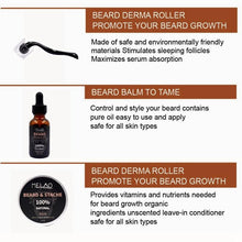 Oil Serum Derma Roller For Men Beard