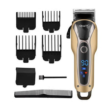 Professional Hair Clipper Men Barber Rechargeable T Blade Cutting Machine Beard Trimmer Electric Shaver Cordless Hair Cutter 5