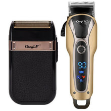 Professional Hair Clipper Men Barber Rechargeable T Blade Cutting Machine Beard Trimmer Electric Shaver Cordless Hair Cutter 5