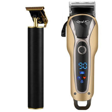 Professional Hair Clipper Men Barber Rechargeable T Blade Cutting Machine Beard Trimmer Electric Shaver Cordless Hair Cutter 5