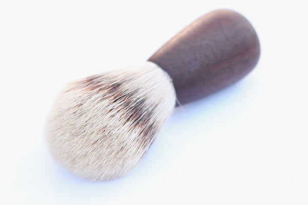 Hand-Turned Walnut Shaving Brush